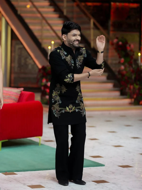 Kapil Sharma Adition Kurta Set With Embroidery